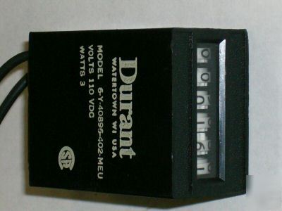 Durant electric counter 6-y-40896-402-meu 110 vdc 3W