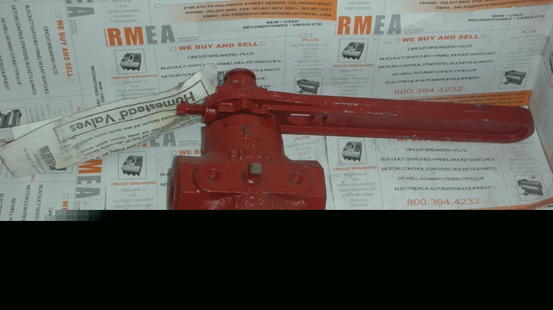 Homestead valve # 900 hydrocarbons perc, etc. nos 3/4