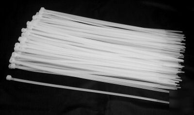 New cable ties / lock ties - white - 12