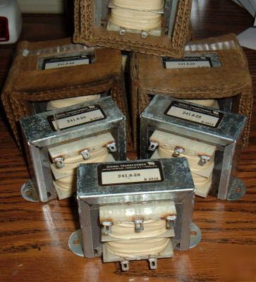New power transformers: signal 241-8-28 28VOLTCT@3.6A