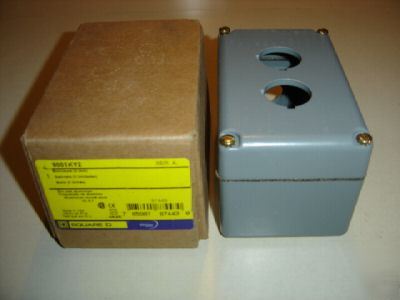Square d 9001-KY2 two hole pushbutton enclosure 