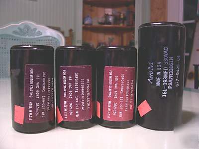 4 motor start capacitor s 189-227 mfd one 161-193 mfd