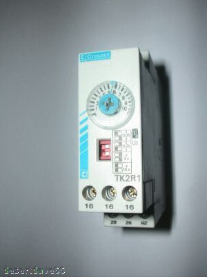 Crouzet KT2R1 delay off timer relay, din rail, 24-240V