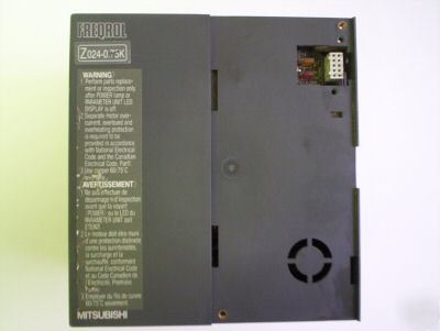 Mitsubishi freqrol Z024-0.75K inverter,fr-Z024-S0.75K