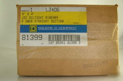 New lot 2 - square d LJ406 - 6 inch straight section 