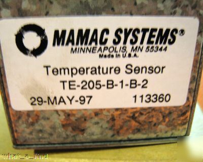 New mamac systems temperature sensor te-205-b-1-b-2