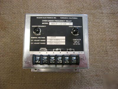Wouf-12-60 wilmar electronics over/under freq relay