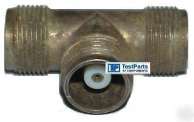 07-03313 hn female tee coaxial adapter connector f/f/f