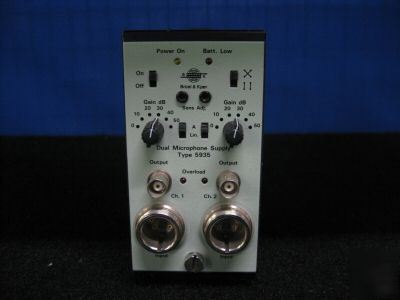 Bruel & kjaer 5935 dual microphone supply