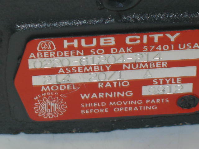New hub city enclosed worm gearhead drive speed reducer