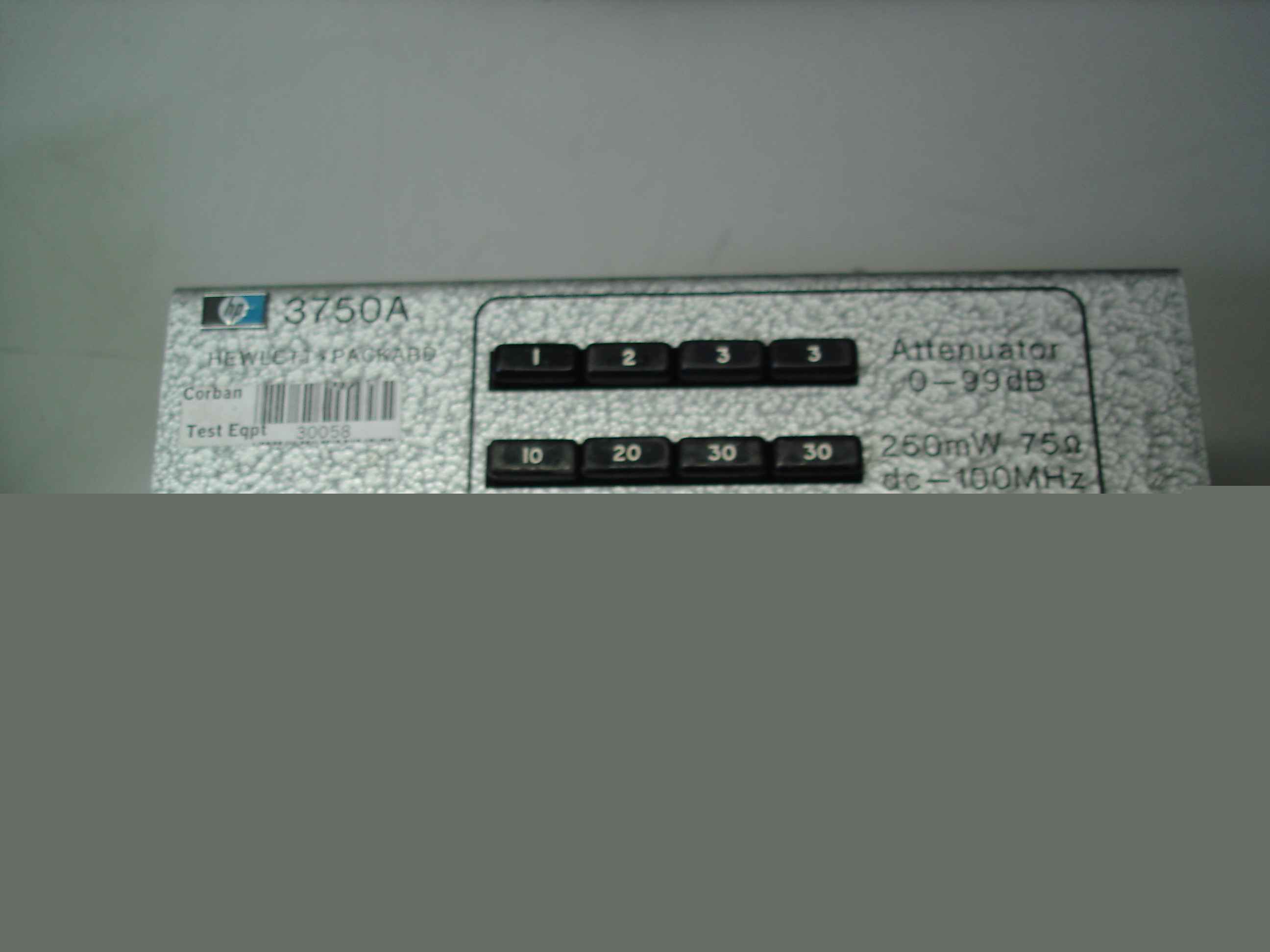 Hp 3750A step attenuator 0-99DB dc-100MHZ