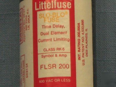 Littelfuse 200A fuse 600V frs-r-200 flsr 200 4A467