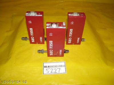 Stec sec-7350 mfc mass flow controller lot of 3