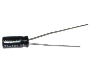 20X radial electrolytic capacitor 33UF/10V