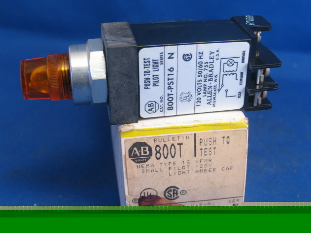 800T-PST16A allen bradley push -test pilot light amber