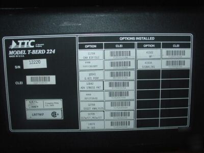 Acternattc t-berd 224 pcm communications analyzer