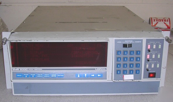 Loral emr 8330 pcm decom time code generator