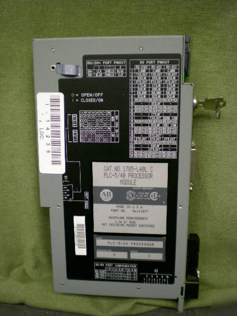 Ab plc 5/40 processor module 1785 L40L