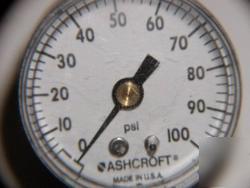 Ashcroft pressure gauge 0 to 100# psi