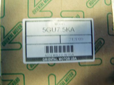 Oriental motor gearhead parallel shaft 5GU7.5KA - 