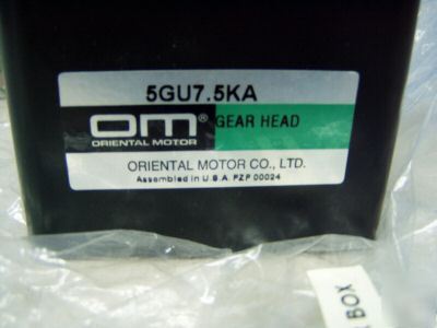 Oriental motor gearhead parallel shaft 5GU7.5KA - 