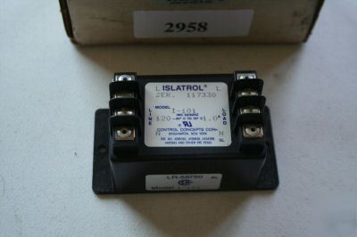 Control concepts islatrol active tracking ref# 2958