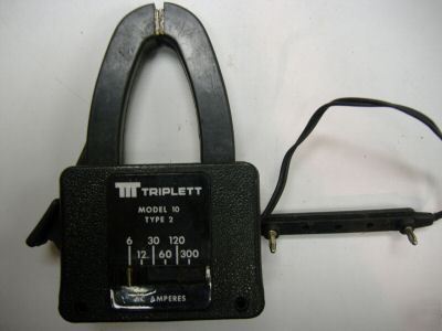 Triplett model 10, type 2, amp probe attachment w/ case