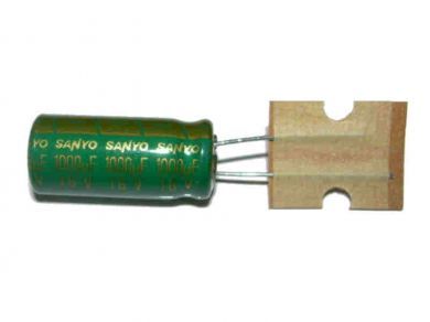 5X radial electrolytic capacitor 1000UF/16V (1MF)