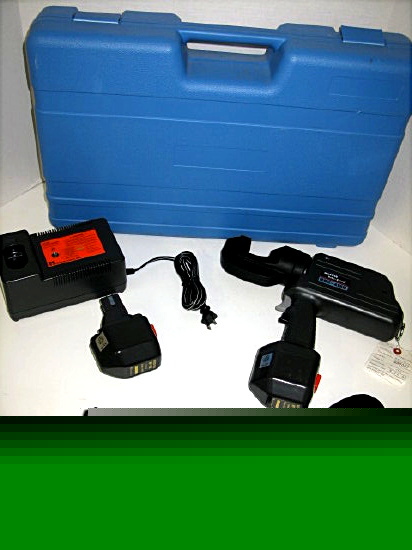 Huskie rec-415B battery operated crimper kit w 19 dies