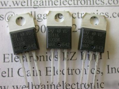 New st BTA16-600 bw triac to-220AB 16A 600V 