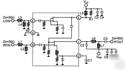 NJG1553BF 1.9GHZ band gaasfet rf mixer mmic njr 100PC