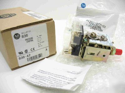 New allen-bradley 836-A2 pressure control, 6-140 psi, 