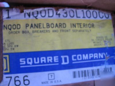 Square d panelboard nqod 240/120 30 circuit 104EE
