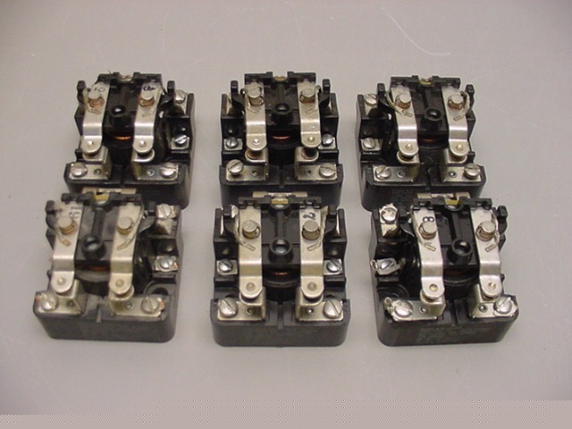 (6) potter brumfield 30A 240VAC 2 pole relay 2PST 120V