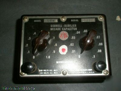 Cornell-dubilier decade capacitor model# CDA5