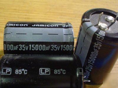 New 5 jamicon 35V 15000UF snap in capacitors 