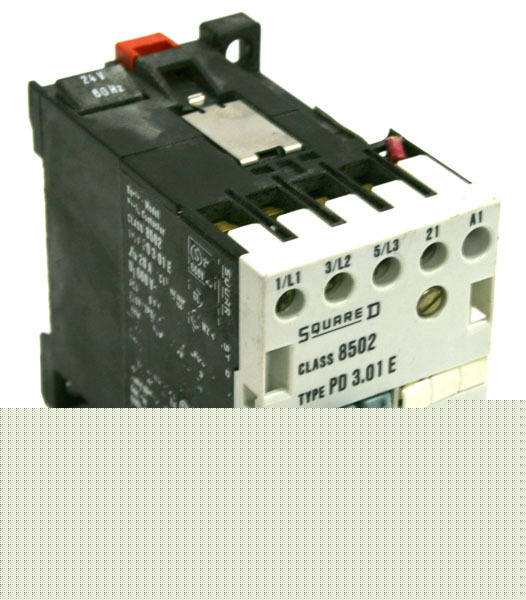 Square 8505 pd 3.01 e starter contactor din rail mount