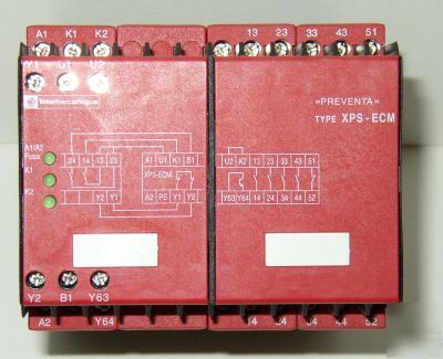 Telemecanique xps-ecm safety relay contact extension