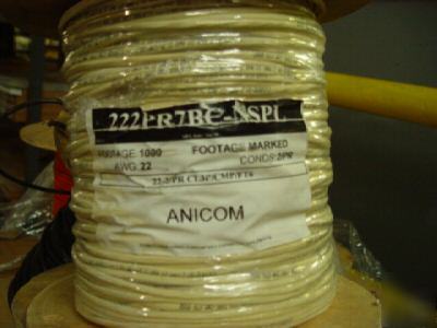  anicom 2 pr cond. AWG22PR7BC-nspl cable 1000 '