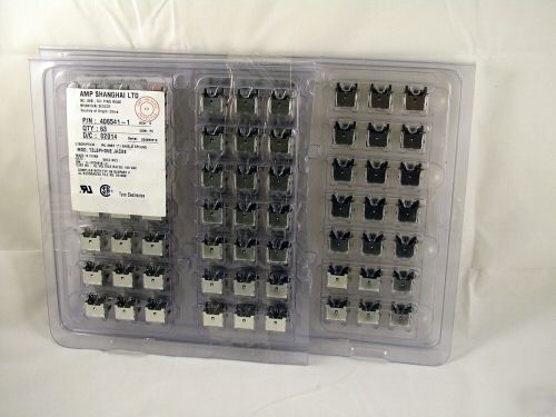 105 units lot of amp / tyco mod. telephone jacks