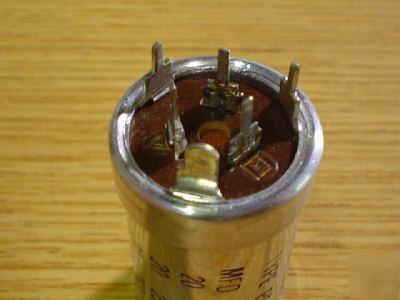 2 mallory 250V 20UF 3 section twist lock capacitor