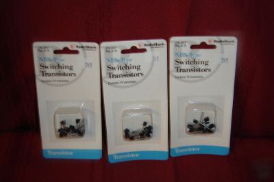 3PACKAGES 15@ npn-type switching transistors radioshack