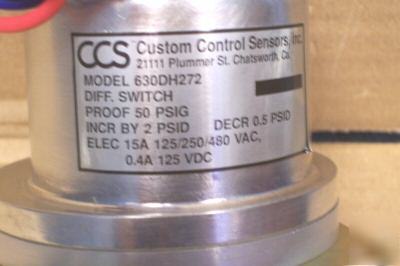 Ccs custom control sensors pressure switch 630DH272