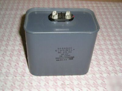 Sprague clorinol capacitor 40-370 ac or-3400