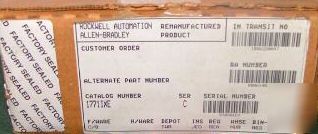 Allen bradley 1771-ixe /c | thermocouple module *rem*