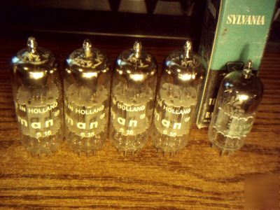 Beckman quad type 7062 triodes tubes & 12AY7=12AX7 nos