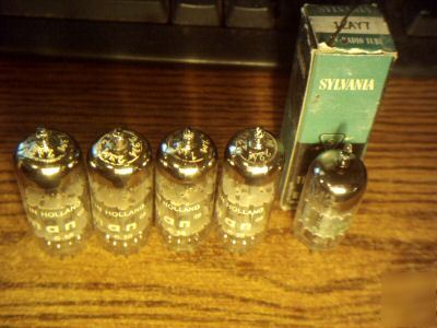 Beckman quad type 7062 triodes tubes & 12AY7=12AX7 nos