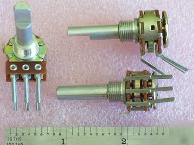  noble 50K dual balance potentiometers w/detent - 3PCS