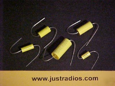 .05UF @ 630 volts tubular axial film capacitors qty=26 