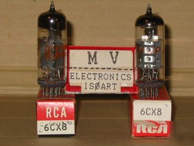 2 tubes 6CX8 6HF8 6JE8 6GN8 6EB8 rca nos - valvole 